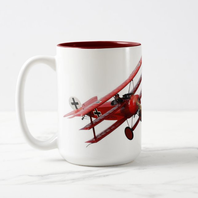 Caneca De Café Em Dois Tons Red Baron - Fokker Dr. 1 Triplane (Esquerda)