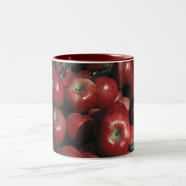 Caneca De Café Em Dois Tons Red Deliciosa Apple Crop (Centro)