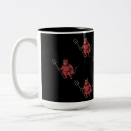 Caneca De Café Em Dois Tons Red Devil