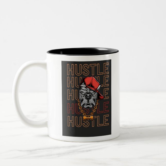 Caneca De Café Em Dois Tons  Red Hat Mad Dog Hustle  (Esquerda)