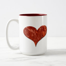 Caneca De Café Em Dois Tons Red Love Mug