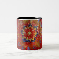 Red Mandala - Mug De Duas Toneladas