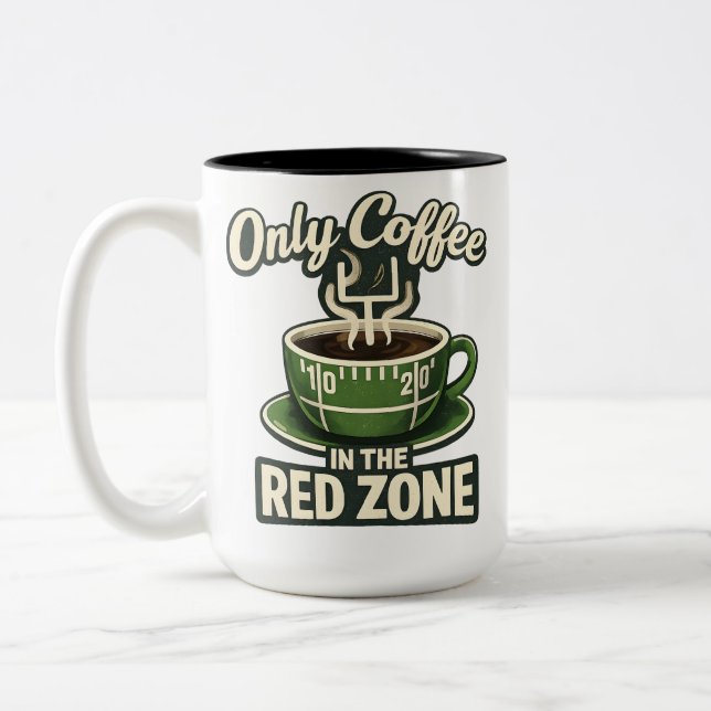 Caneca De Café Em Dois Tons Red Zone Coffee Only (Esquerda)