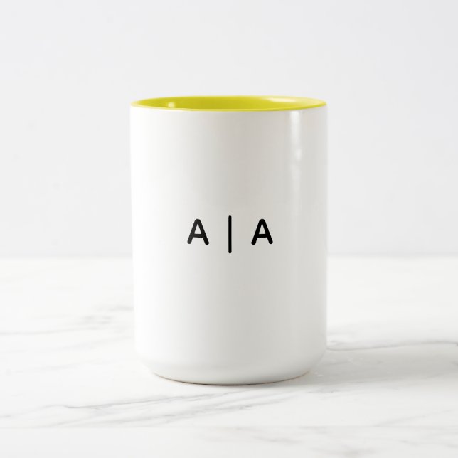 Caneca De Café Em Dois Tons Redondo, 2,25 polegadas (Centro)