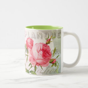 Caneca De Café Em Dois Tons Redoute a Rosa Mug francesa