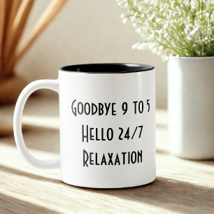 Caneca De Café Em Dois Tons reforma simples e engraçada