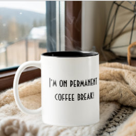 Caneca De Café Em Dois Tons reforma simples e engraçada