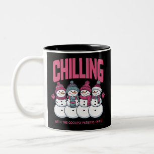 Caneca De Café Em Dois Tons Refrigeração Com Os Doentes Mais Frescos NICU Nata