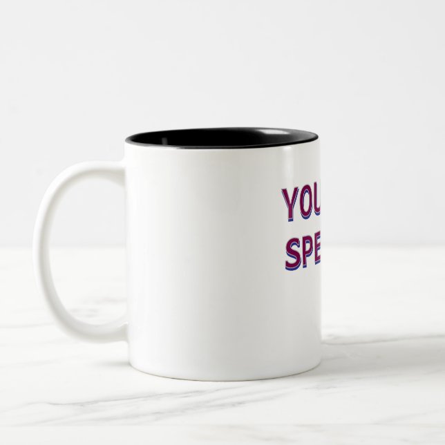 Caneca De Café Em Dois Tons Regalo Personalizado Taza Eres Especial (Esquerda)