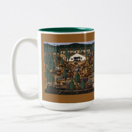 Caneca De Café Em Dois Tons Registro de memórias Mug