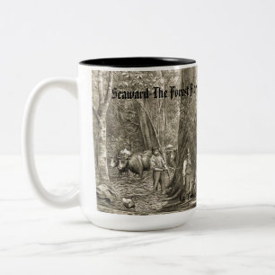 Caneca De Café Em Dois Tons "Registro de Vintage neozelandês"