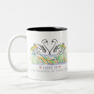 Caneca De Café Em Dois Tons Regras de Amor