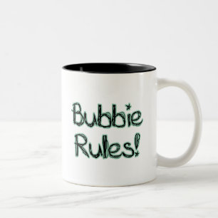 Caneca De Café Em Dois Tons Regras de Bubbie