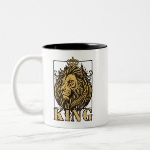Caneca De Café Em Dois Tons Rei