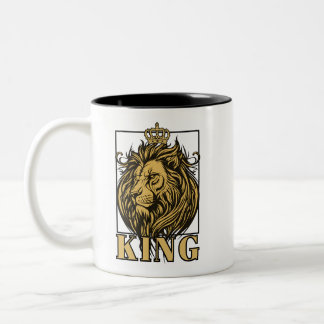 Caneca De Café Em Dois Tons Rei