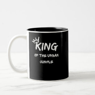 Caneca De Café Em Dois Tons Rei da selva urbana