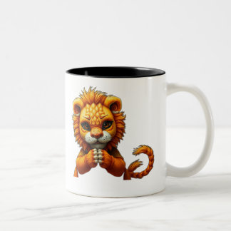 Caneca De Café Em Dois Tons rei de leão