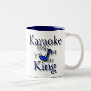 Caneca De Café Em Dois Tons Rei do karaoke