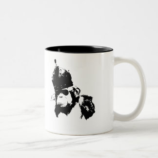 Caneca De Café Em Dois Tons Rei do macaco dos grafites