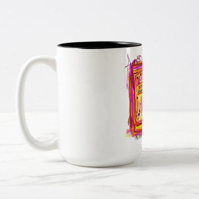Caneca De Café Em Dois Tons Rei do Pop (Esquerda)