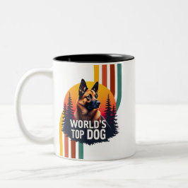 Caneca De Café Em Dois Tons Rei dos Cães