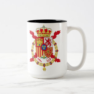 Caneca De Café Em Dois Tons Rei Juan Carlos da Espanha