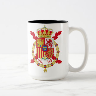 Caneca De Café Em Dois Tons Rei Juan Carlos da Espanha