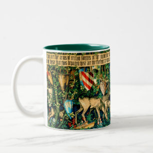 Caneca De Café Em Dois Tons Rei Medieval Arthur William Morris