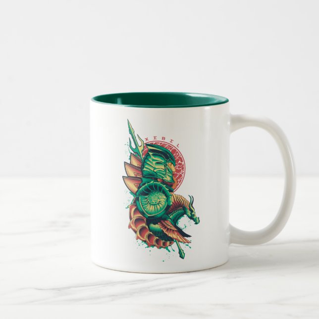 Caneca De Café Em Dois Tons Rei Nereus Gráfico de Aquaman | Xebel (Direita)