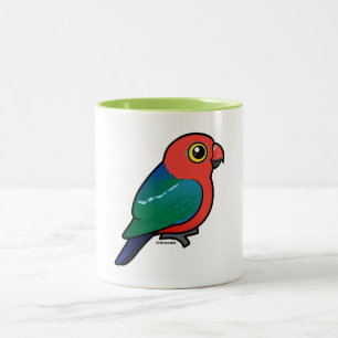 Caneca De Café Em Dois Tons Rei-papagaio australiano Birdorável