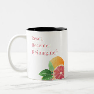 Caneca De Café Em Dois Tons Reinício de Verão