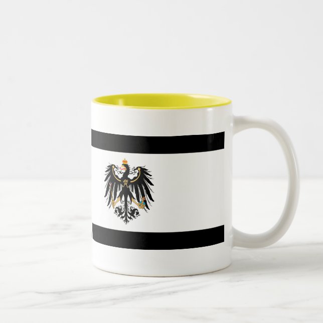 Caneca De Café Em Dois Tons Reino Preussen estandarte de nacional (Direita)
