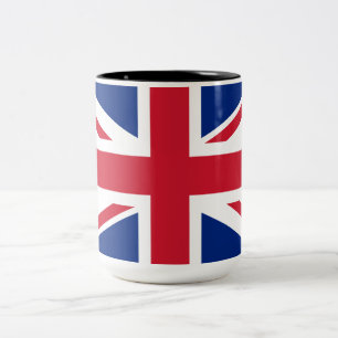 Caneca De Café Em Dois Tons Reino Unido (bandeira britânica) (bandeira da Uniã