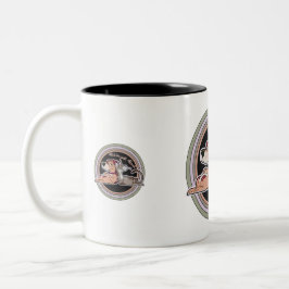 Caneca De Café Em Dois Tons Relacionamento entre Cães e Gatos
