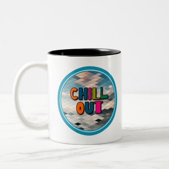 Caneca De Café Em Dois Tons Relaxe (Esquerda)
