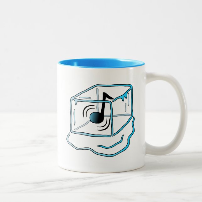 Caneca De Café Em Dois Tons Relaxe a música bate muito (Direita)