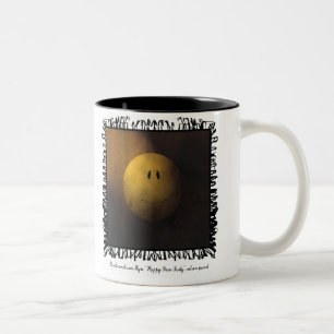 Caneca De Café Em Dois Tons rembrandura cara feliz