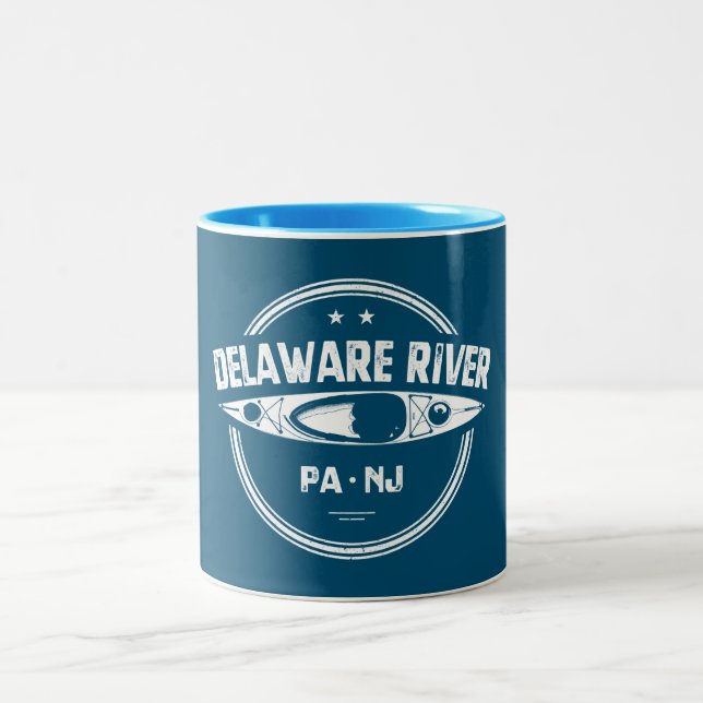 Caneca De Café Em Dois Tons Remo no Rio Delaware (Centro)