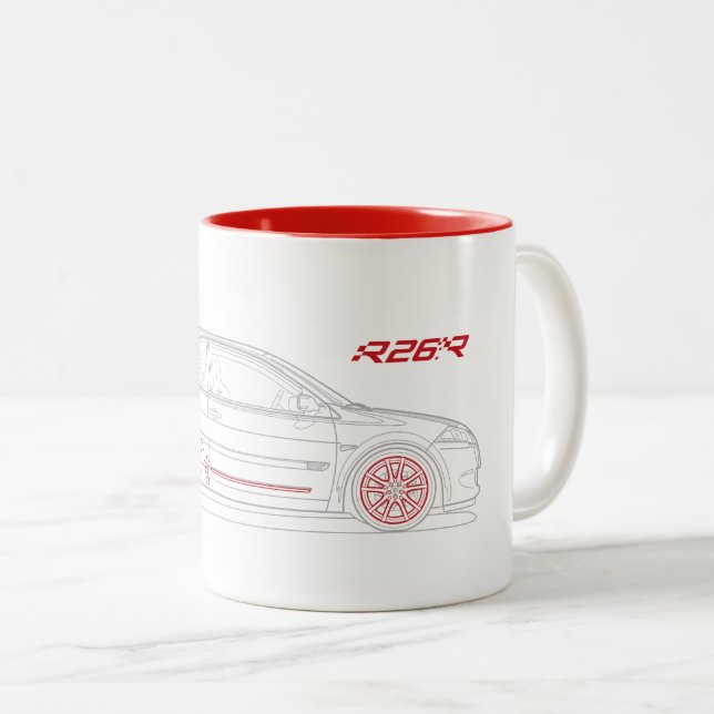 Caneca De Café Em Dois Tons RenaultSport Megane R26.R Mug (Frente Esquerda)