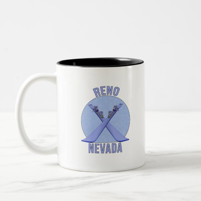 Caneca De Café Em Dois Tons Reno, Nevada (Esquerda)