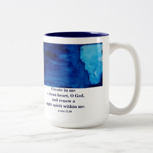 CANECA DE CAFÉ EM DOIS TONS RENOVE UM ESPÍRITO DIREITO DENTRO DE MIM