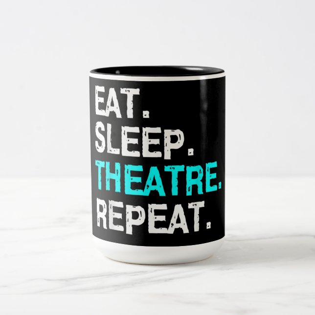 Caneca De Café Em Dois Tons Repetir Teatro De Sono (Centro)