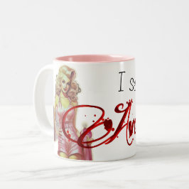 Caneca De Café Em Dois Tons Representante do Avon Retroativo