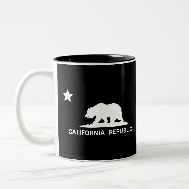 Caneca De Café Em Dois Tons República da Califórnia (Esquerda)
