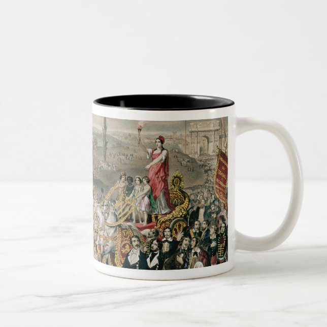 Caneca De Café Em Dois Tons República Democrática & social universal (Direita)