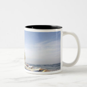 Caneca De Café Em Dois Tons República Dominicana, Costa Norte, Nagua, Praia