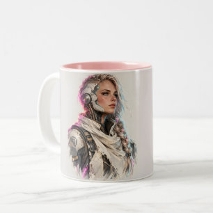 Caneca De Café Em Dois Tons Réquiém Prateado