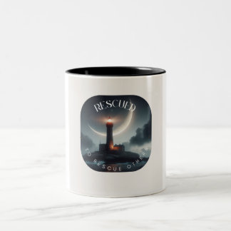 Caneca De Café Em Dois Tons Resgatada para resgatar outros cãibras