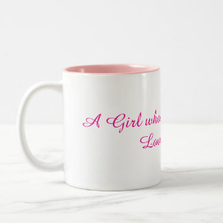 Caneca De Café Em Dois Tons Resgate de Cães Amante de Cães Menina mulher rosa 
