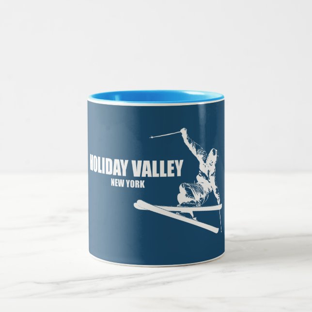 Caneca De Café Em Dois Tons Resort de Esqui Holiday Valley (Centro)